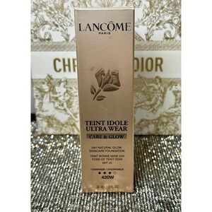Lancôme Teint Idole Ultra Wear Care & Glow Foundation 420W 1oz NIB SPF 25